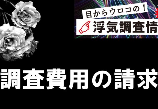 浮気調査費用を相手に請求する