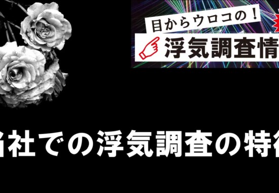 当社での浮気調査の特徴