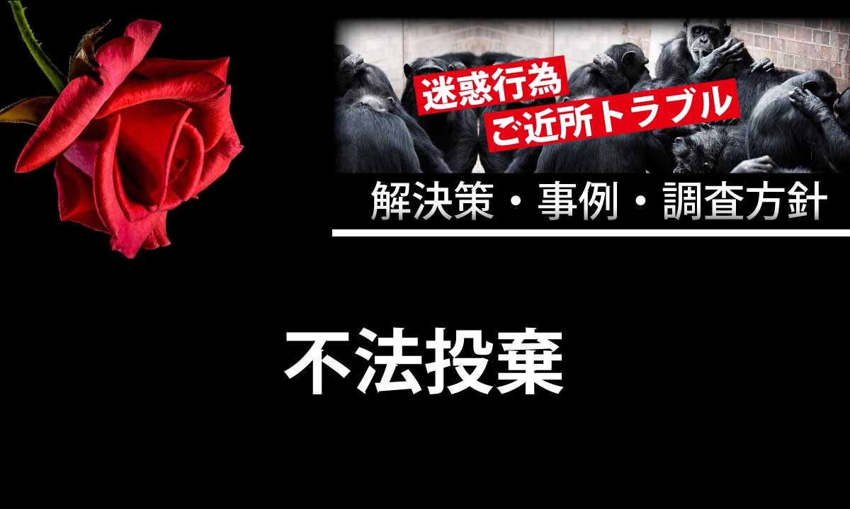 敷地内への不法投棄
