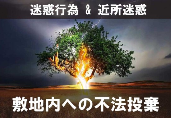 敷地内への不法投棄