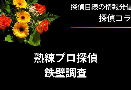 熟練のプロ探偵が本格調査