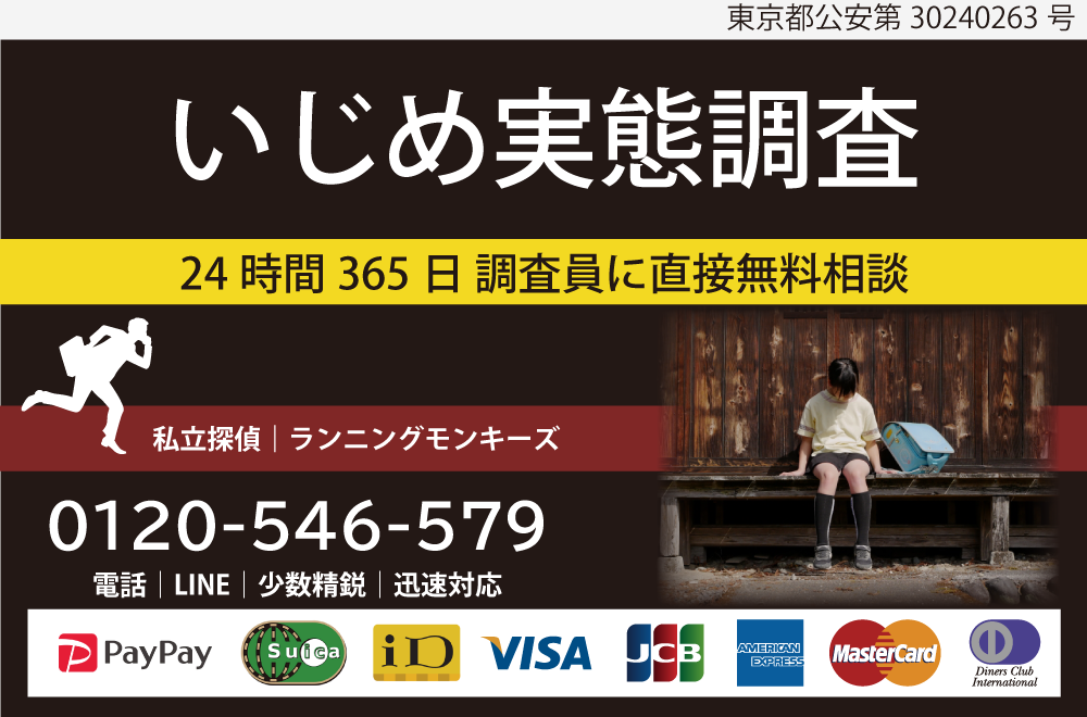 学校や会社等あらゆる組織内のいじめ実態調査